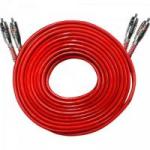 Cabo 2RCA + 2RCA Blindado 5 Metros Vermelho STETSOM Cabo 2RCA + 2RCA Blindado 5 Metros Vermelho STETSOM