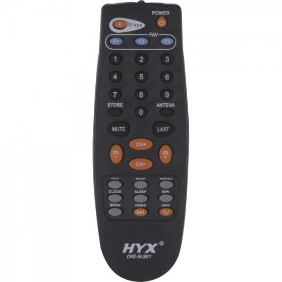 Controle Remoto para Satélite ELSYS CRS-ELS01 Preto HYX Controle Remoto para Satélite ELSYS CRS-ELS01 Preto HYX