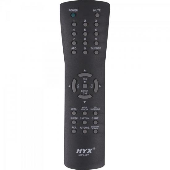 Controle Remoto para TV GOLDSTAR/GRADIENTE/LG/SAMSUNG CTV-LG01 Preto HYX Controle Remoto para TV GOLDSTAR/GRADIENTE/LG/SAMSUNG CTV-LG01 Preto HYX
