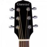 Violão Eletroacústico Folk Cutaway Aço GF-1R CEQ Preto GIANNINI Violão Eletroacústico Folk Cutaway Aço GF-1R CEQ Preto GIANNINI
