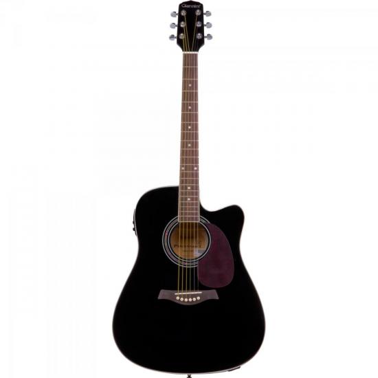Violão Eletroacústico Folk Cutaway Aço GF-1R CEQ Preto GIANNINI Violão Eletroacústico Folk Cutaway Aço GF-1R CEQ Preto GIANNINI