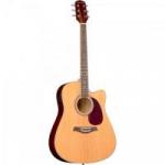 Violão Eletroacústico Folk Cutaway Aço GF-1R CEQ Natural GIANNINI Violão Eletroacústico Folk Cutaway Aço GF-1R CEQ Natural GIANNINI