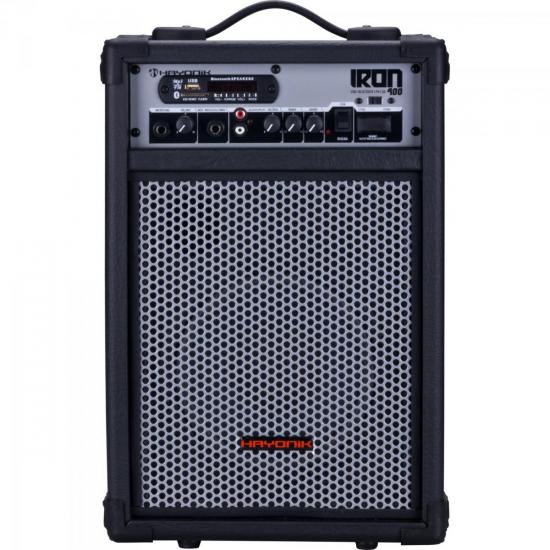 Caixa Multiuso 60W Bluetooth/USB/SD/FM IRON 400 Preta HAYONIK Caixa Multiuso 60W Bluetooth/USB/SD/FM IRON 400 Preta HAYONIK