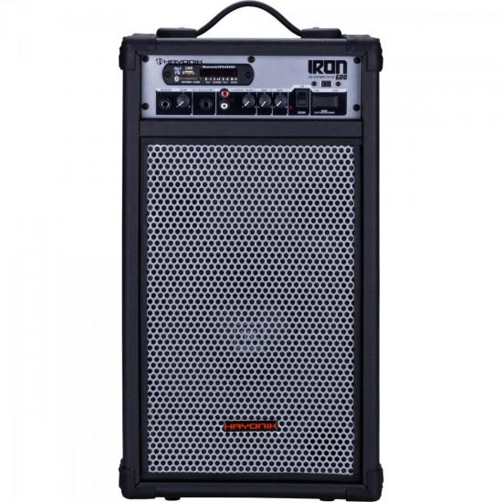 Caixa Multiuso 100W Bluetooth/USB/SD/FM IRON 600 Preta HAYONIK Caixa Multiuso 100W Bluetooth/USB/SD/FM IRON 600 Preta HAYONIK