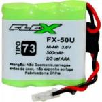 Bateria Universal Para Telefone sem Fio 300mAh 3,6V FX-50U FLEX Bateria Universal Para Telefone sem Fio 300mAh 3,6V FX-50U FLEX