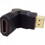 Adaptador HDMI Macho X HDMI Fêmea Gold 180º GENÉRICO