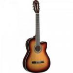 Violão Eletroacústico Clássico Nylon AC60 Sunburst MEMPHIS By TAGIMA