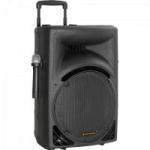 Caixa Acústica Ativa 150W USB/SD/FM c/2 Microfones s/Fio e Bateria Interna INFINITY 3000 Preta HAYONIK Caixa Acústica Ativa 150W USB/SD/FM c/2 Microfones s/Fio e Bateria Interna INFINITY 3000 Preta HAYONIK
