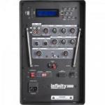 Caixa Acústica Ativa 150W USB/SD/FM c/2 Microfones s/Fio e Bateria Interna INFINITY 3000 Preta HAYONIK Caixa Acústica Ativa 150W USB/SD/FM c/2 Microfones s/Fio e Bateria Interna INFINITY 3000 Preta HAYONIK