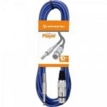Cabo para Microfone XLR(F) X P10 10m PLAYER Azul HAYONIK