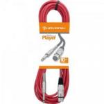 Cabo para Microfone XLR(F) X P10 10m PLAYER Vermelho HAYONIK