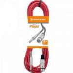 Cabo para Microfone XLR(F) X P10 7m PLAYER Vermelho HAYONIK