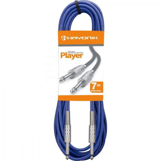 Cabo para Instrumentos P10 X P10 7m PLAYER Azul HAYONIK Cabo para Instrumentos P10 X P10 7m PLAYER Azul HAYONIK