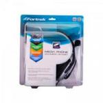 Fone de Ouvido Multimídia HS-308 Preto/Prata FORTREK Fone de Ouvido Multimídia HS-308 Preto/Prata FORTREK
