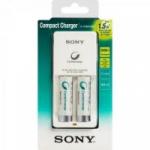 Carregador de Pilha com 2 Pilhas AA 1000mAh BCG34HW2 Bivolt Branco SONY Carregador de Pilha com 2 Pilhas AA 1000mAh BCG34HW2 Bivolt Branco SONY