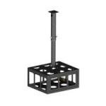 Suporte de Teto Com Inclinação Para Projetor GAIOLA Preto MULTIVISÃO Suporte de Teto Com Inclinação Para Projetor GAIOLA Preto MULTIVISÃO