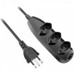 Extensão Tripla 3x 0,75mm 2P+T NBR 10m EXT-203-10M HYX