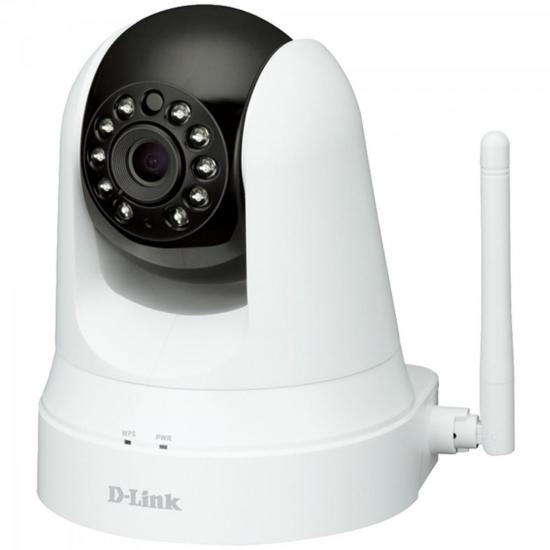 Câmera IP Wireless Pan/Tilt Cloud Áudio DCS-5020L Branca D-LINK Câmera IP Wireless Pan/Tilt Cloud Áudio DCS-5020L Branca D-LINK