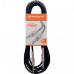 Cabo para Instrumentos P10 X P10 5m Textil PLAYER Preto/Azul HAYONIK