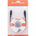 Cabo Midi para Teclado DIN5 X DIN5 1,5m PLAYER Preto HAYONIK
