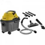 Aspirador de Pó e Água Com Escovas 220V WORK10 Amarelo e Cinza TEKNA Aspirador de Pó e Água Com Escovas 220V WORK10 Amarelo e Cinza TEKNA
