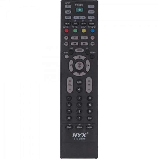 Controle Remoto para TV LCD LG CTV-LG02 Preto HYX Controle Remoto para TV LCD LG CTV-LG02 Preto HYX