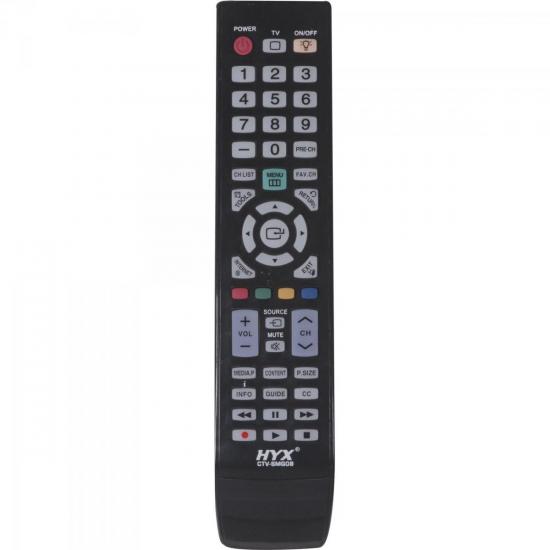 Controle Remoto para TV LCD SAMSUNG CTV-SMG08 Preto HYX Controle Remoto para TV LCD SAMSUNG CTV-SMG08 Preto HYX