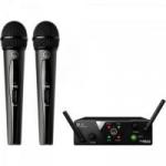 Microfone Sem Fio Wireless Mini Dual WMS40 Preto AKG Microfone Sem Fio Wireless Mini Dual WMS40 Preto AKG