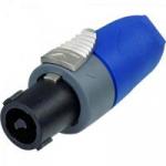 Conector Speakon Fêmea de Linha 2 Polos NL2FX/10 Azul e Cinza NEUTRIK
