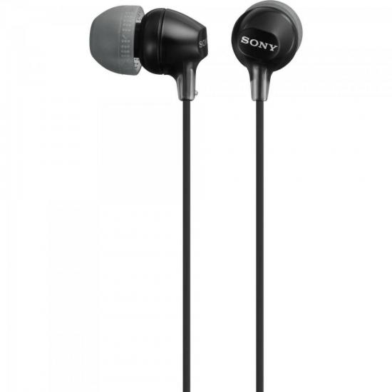 Fone de Ouvido Intra-Auricular MDR-EX15LP Preto SONY Fone de Ouvido Intra-Auricular MDR-EX15LP Preto SONY
