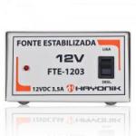 Fonte Estabilizada 12VDC 3,5A FTE-1203 HAYONIK