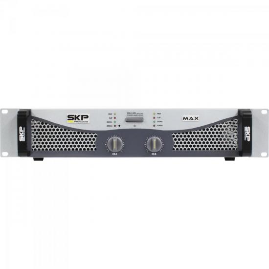 Amplificador Profissional Classe AB 300W MAX320 Cinza SKP Amplificador Profissional Classe AB 300W MAX320 Cinza SKP