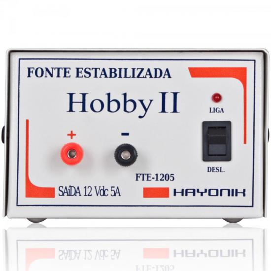 Fonte Estabilizada 12VDC 5A HOBBY II FTE-1205 HAYONIK Fonte Estabilizada 12VDC 5A HOBBY II FTE-1205 HAYONIK