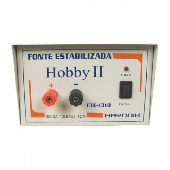 Fonte FTE1310 HOBBY 13,8VDC 10A Estabilizada HAYONIK Fonte FTE1310 HOBBY 13,8VDC 10A Estabilizada HAYONIK