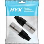 Conector XLR Macho 3 Pólos Niquelado HX082M HYX