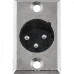 Conector XLR Macho Painel 3 Pólos Niquelado HX039M HYX