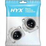 Conector XLR Macho Painel 3 Pólos Niquelado HX048M HYX