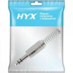 Conector P10 Macho Estéreo Niquelado HJ009S Prata HYX