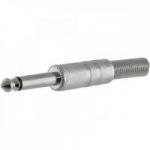 Conector P10 Macho Mono Niquelado HJ011M HYX Conector P10 Macho Mono Niquelado HJ011M HYX