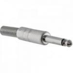 Conector P10 Macho Mono Niquelado HJ011M HYX Conector P10 Macho Mono Niquelado HJ011M HYX