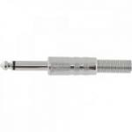 Conector P10 Macho Mono Niquelado HJ011M HYX Conector P10 Macho Mono Niquelado HJ011M HYX