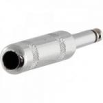 Conector P10 Macho Mono Niquelado HJ014M HYX Conector P10 Macho Mono Niquelado HJ014M HYX