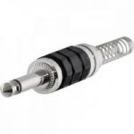 Conector P10 Macho Mono Niquelado HJ018M Preto HYX Conector P10 Macho Mono Niquelado HJ018M Preto HYX