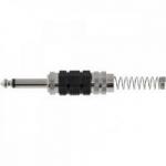Conector P10 Macho Mono Niquelado HJ018M Preto HYX Conector P10 Macho Mono Niquelado HJ018M Preto HYX