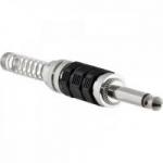 Conector P10 Macho Mono Niquelado HJ018M Preto HYX Conector P10 Macho Mono Niquelado HJ018M Preto HYX