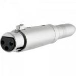 Adaptador XLR F x P10 F Mono HA004 HYX Adaptador XLR F x P10 F Mono HA004 HYX