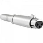 Adaptador XLR F x P10 F Mono HA004 HYX Adaptador XLR F x P10 F Mono HA004 HYX