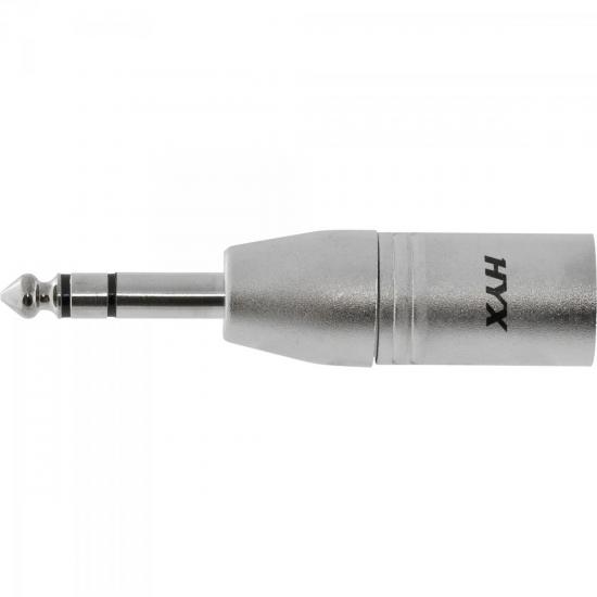 Adaptador XLR M x P10 M Estéreo HA017 HYX Adaptador XLR M x P10 M Estéreo HA017 HYX