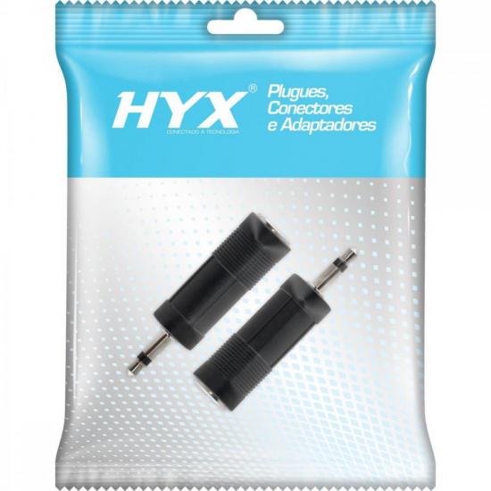 Adaptador P10 F Mono x P2 M Mono HA035 HYX Adaptador P10 F Mono x P2 M Mono HA035 HYX