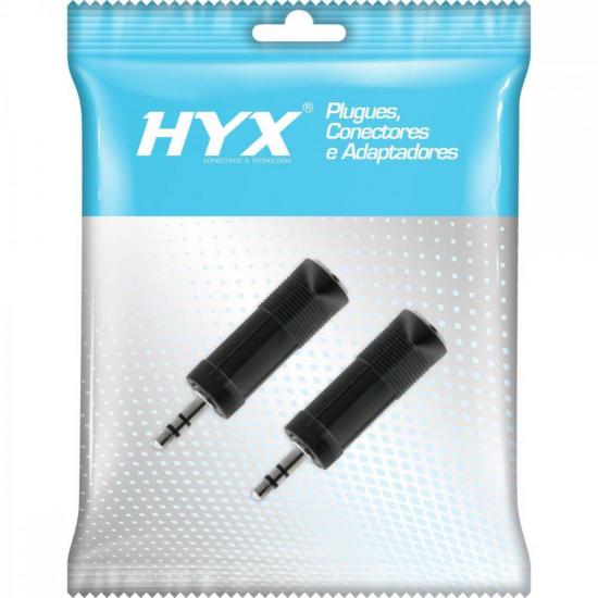 Adaptador P10 F Estéreo x P2 M Estéreo HA036 HYX Adaptador P10 F Estéreo x P2 M Estéreo HA036 HYX